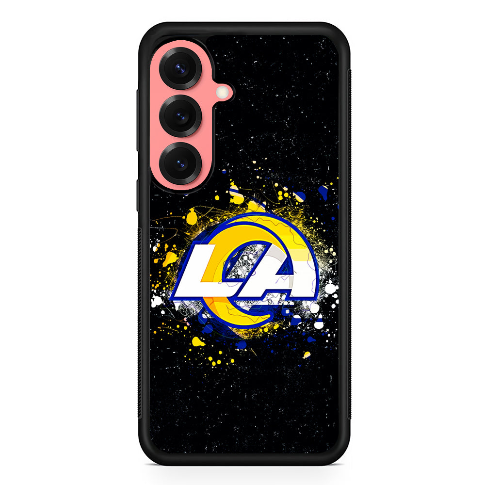 Los Angeles Rams Abstract Samsung Galaxy S25 Case | Protective Case for Samsung Galaxy S25