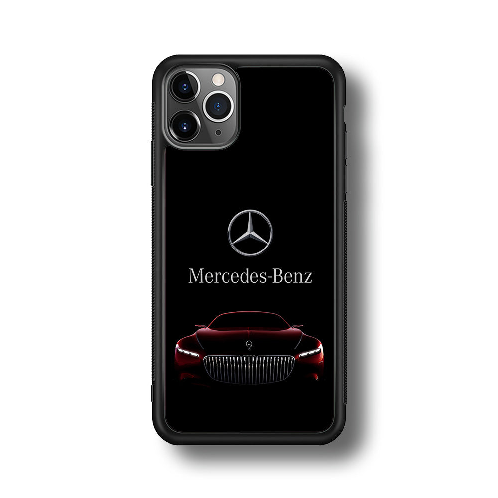 Mercedes-Benz Red Dark Aesthetic iPhone 11 Pro Case | Slim Rubber Case for iPhone 11 Pro