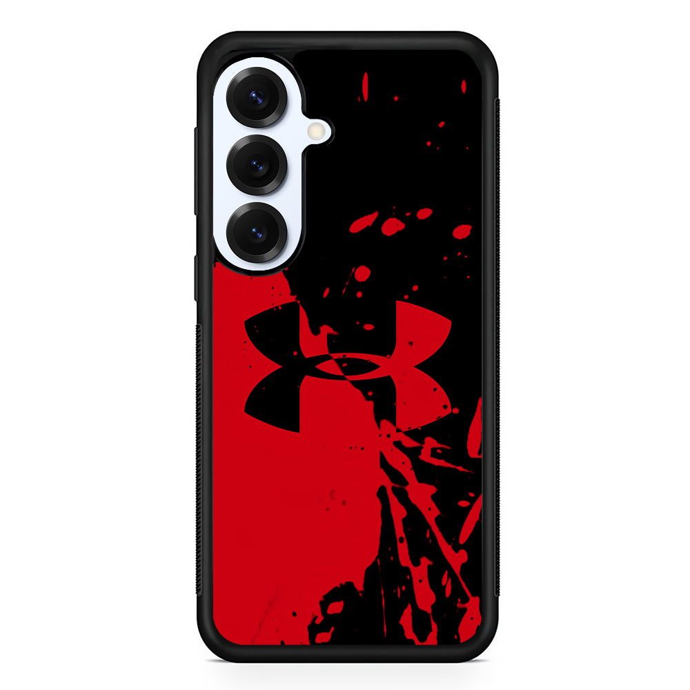 Under Armour Black Red Samsung Galaxy S25 Plus Case | Slim Rubber Case for Samsung Galaxy S25 Plus