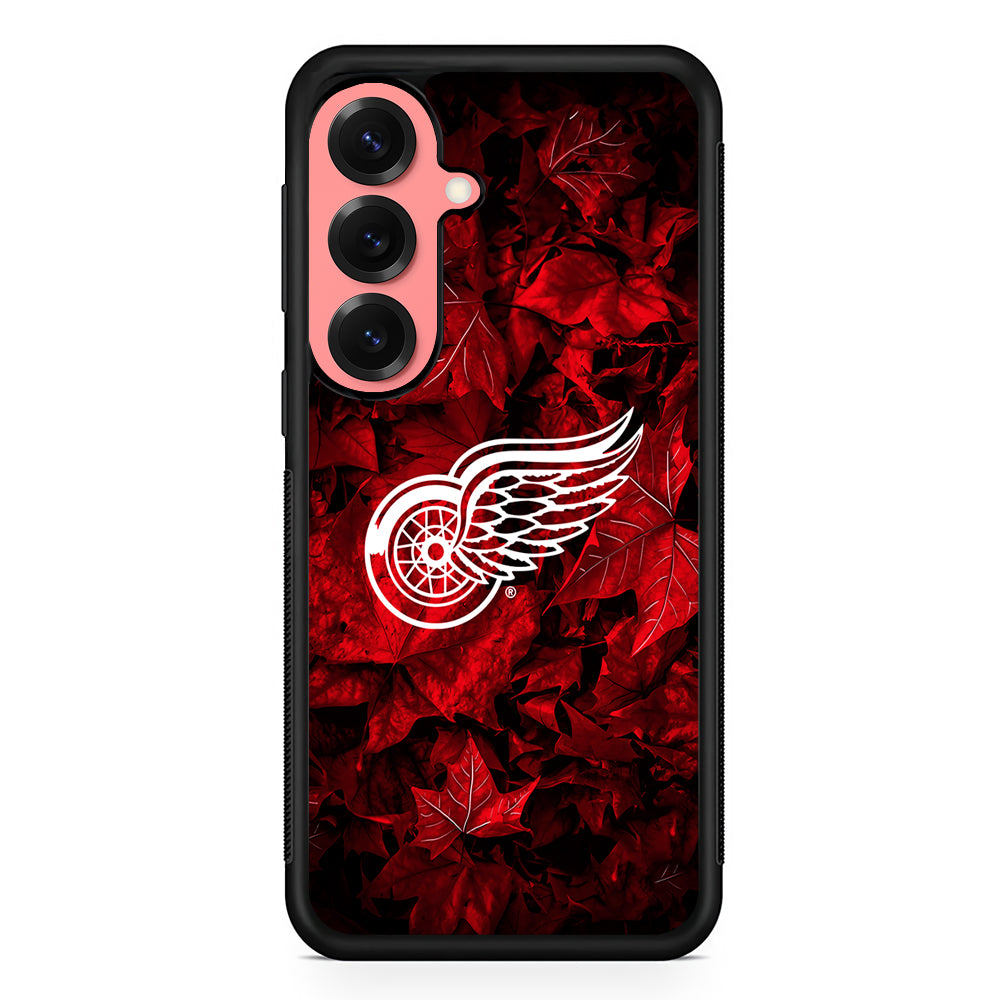 Detroit Red Wings Maple Leaves Samsung Galaxy S25 Case | Protective Case for Samsung Galaxy S25