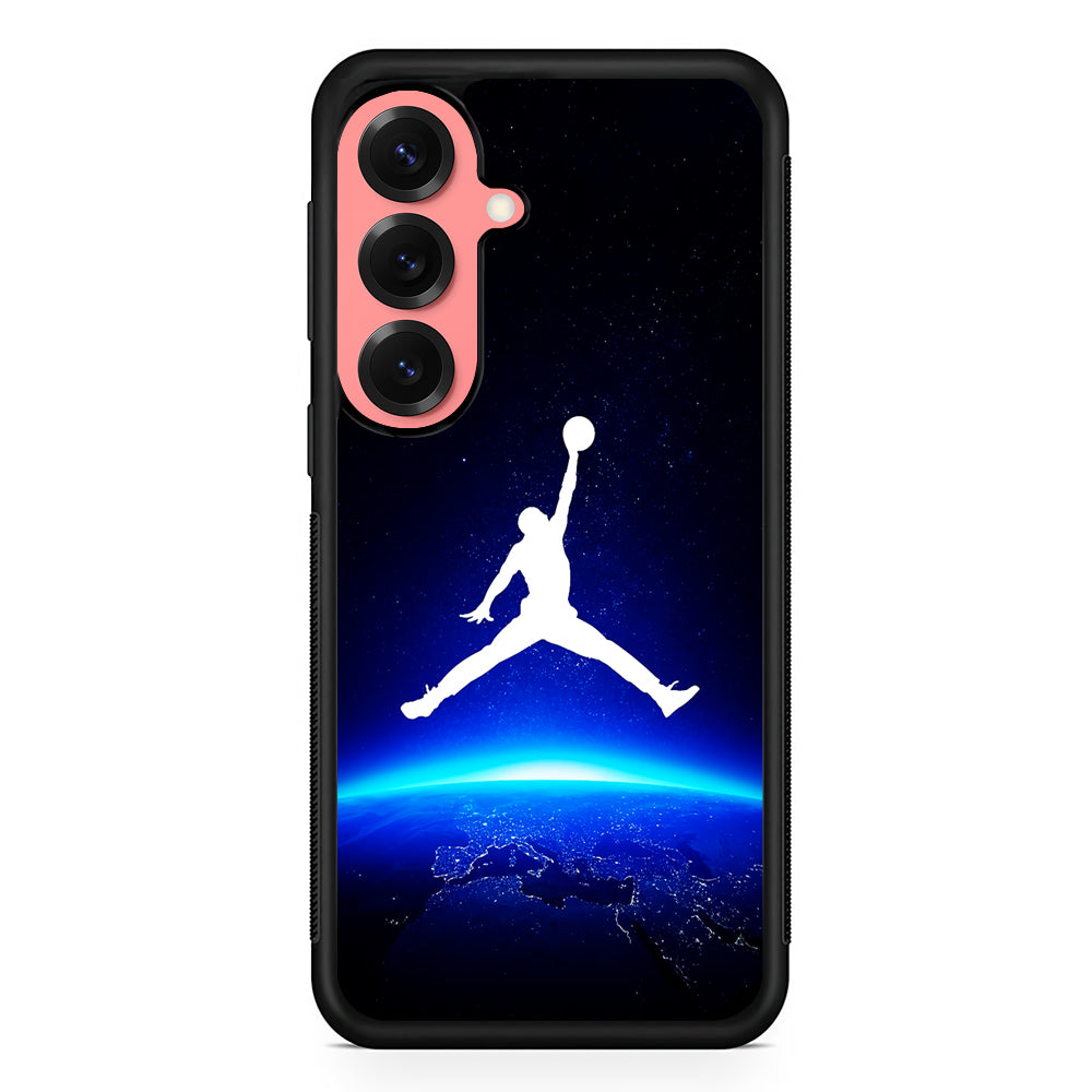Air Jordan Logo Above Earth Samsung Galaxy S25 Case | Slim Protective Cover for Samsung Galaxy S25