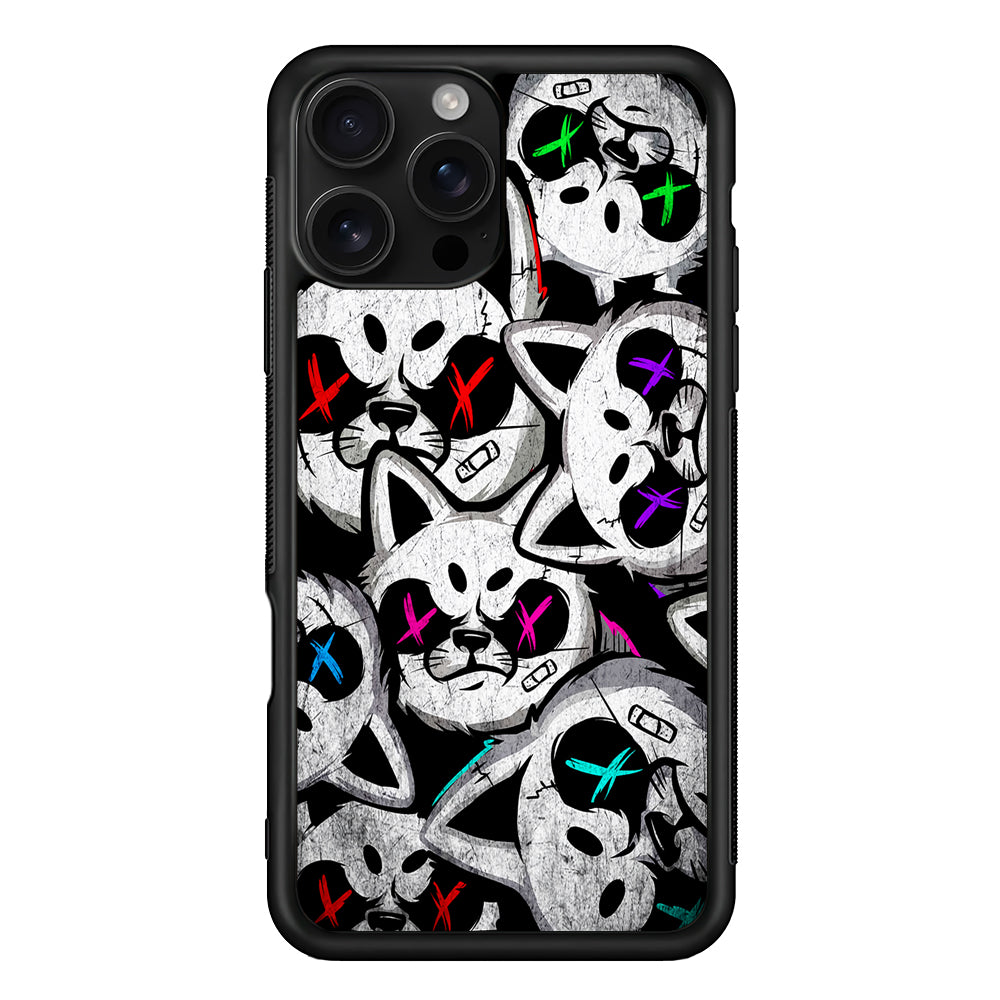 Bad Cat Heads iPhone 16 Pro Case | Durable Protective Case for iPhone 16 Pro
