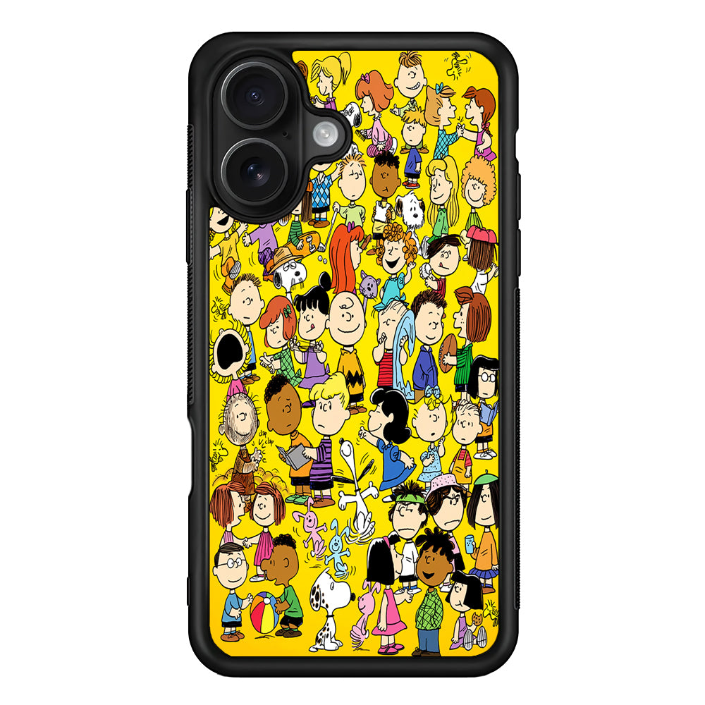 The Charlie Brown and Friends Peanuts iPhone 16 Case - Oxvistore