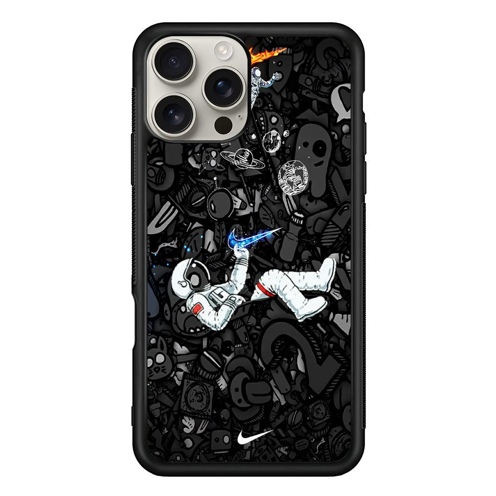 Nike Graffiti Astronaut iPhone 16 Pro Max Case | Durable Everyday Protective Cover