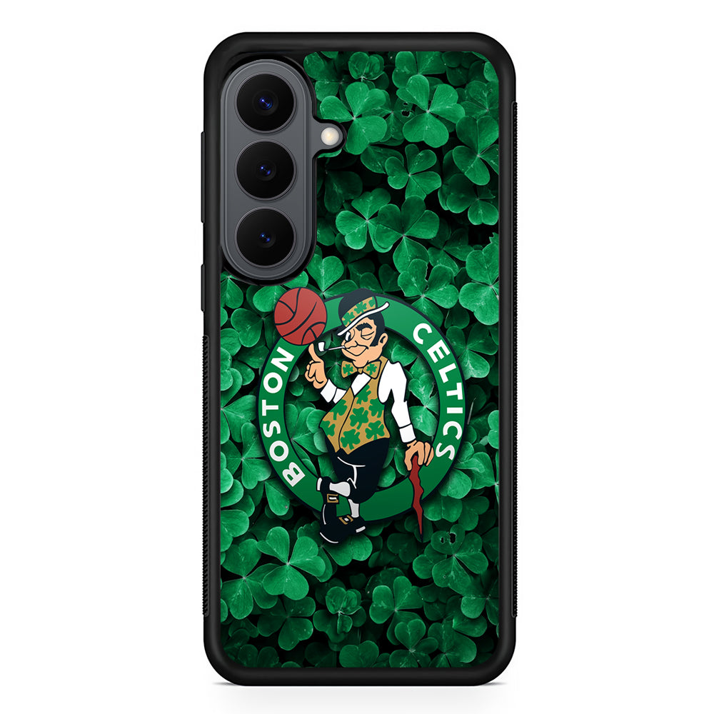 Boston Celtics Leaf Samsung Galaxy S26 Plus Case | Slim Rubber Case for Samsung Galaxy S26 Plus