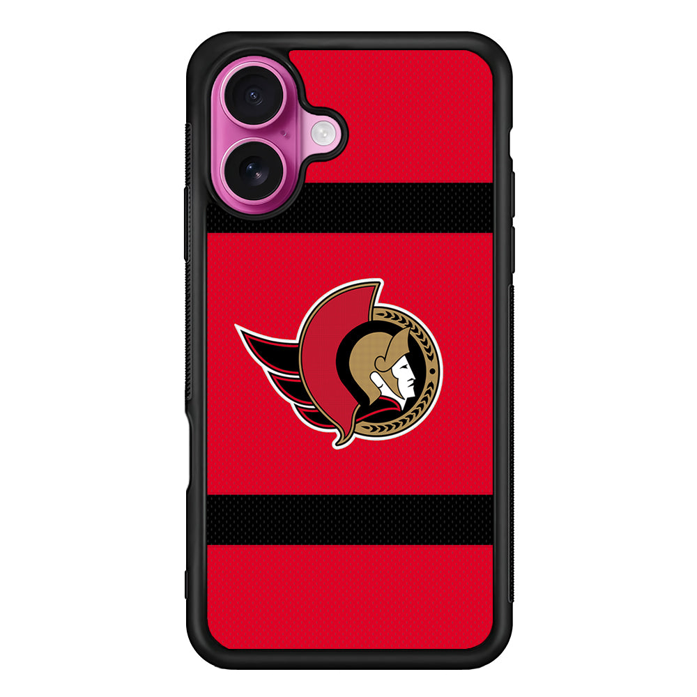 Ottawa Senators Logo iPhone 17 Case | Slim Protective Rubber Phone Cover