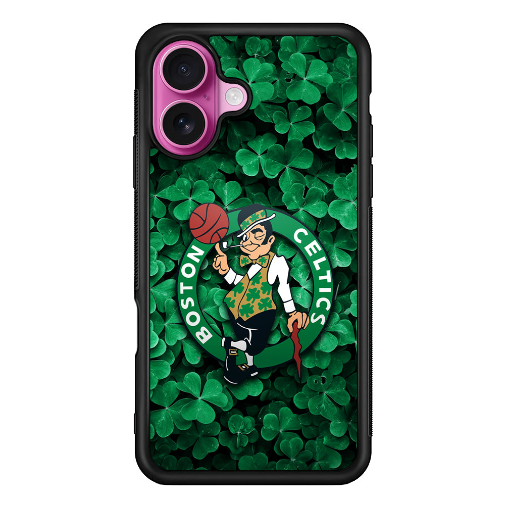 Boston Celtics Leaf iPhone 17 Case | Slim Protective Rubber Phone Cover