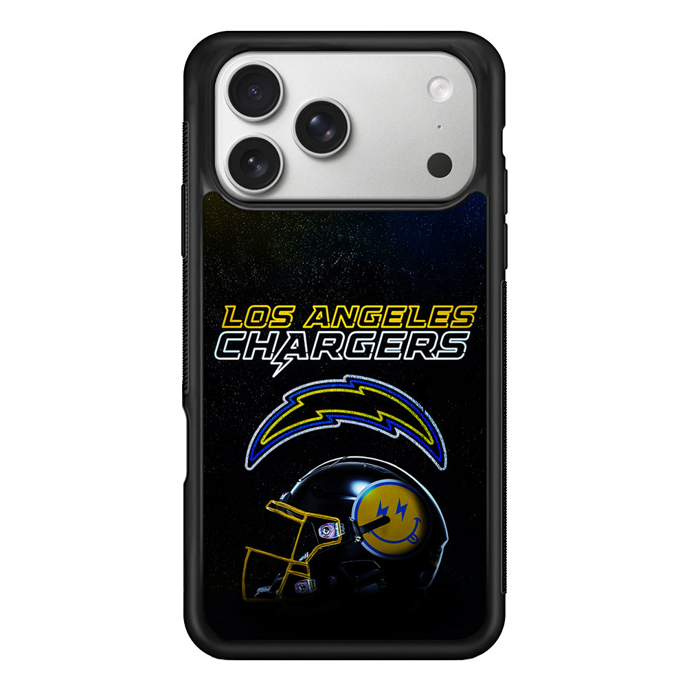 Los Angeles Chargers Helmet iPhone 17 Pro Case | Slim Rubber Case for iPhone 17 Pro