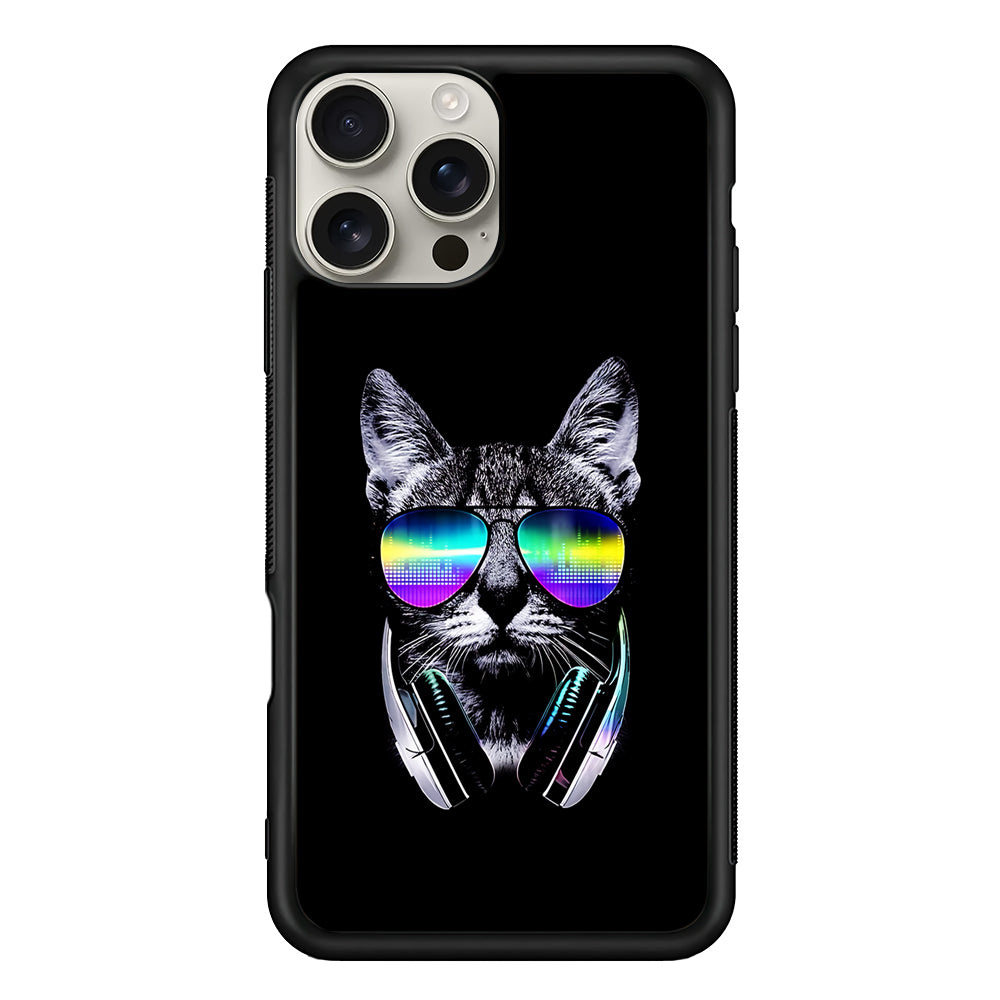 Music Lover Cat DJ iPhone 16 Pro Max Case | Stylish Protective Case for iPhone 16 Pro Max