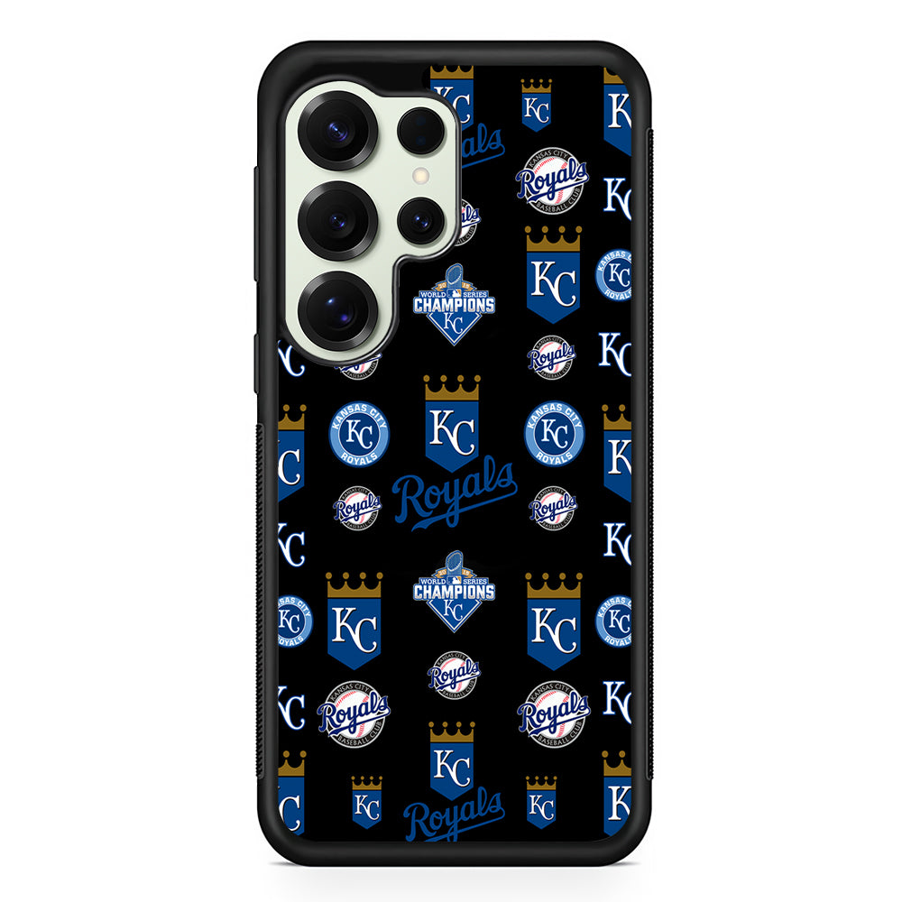 Kansas City Royals Pattern Samsung Galaxy S25 Ultra Case | Durable Rubber Case for Samsung Galaxy S25 Ultra