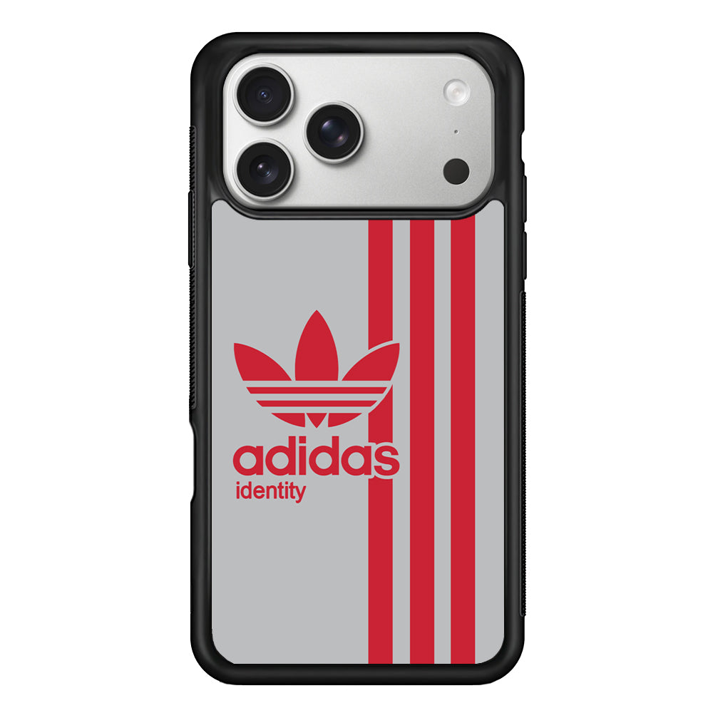 Adidas Red Identity iPhone 17 Pro Case | Slim Protective Case for iPhone 17 Pro