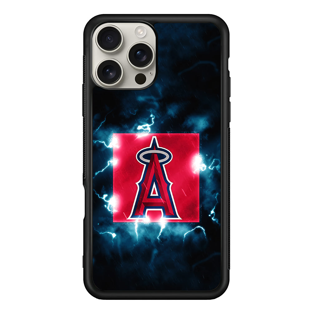 Los Angeles Angels Abstract iPhone 16 Pro Max Case | Stylish Protective Case for iPhone 16 Pro Max
