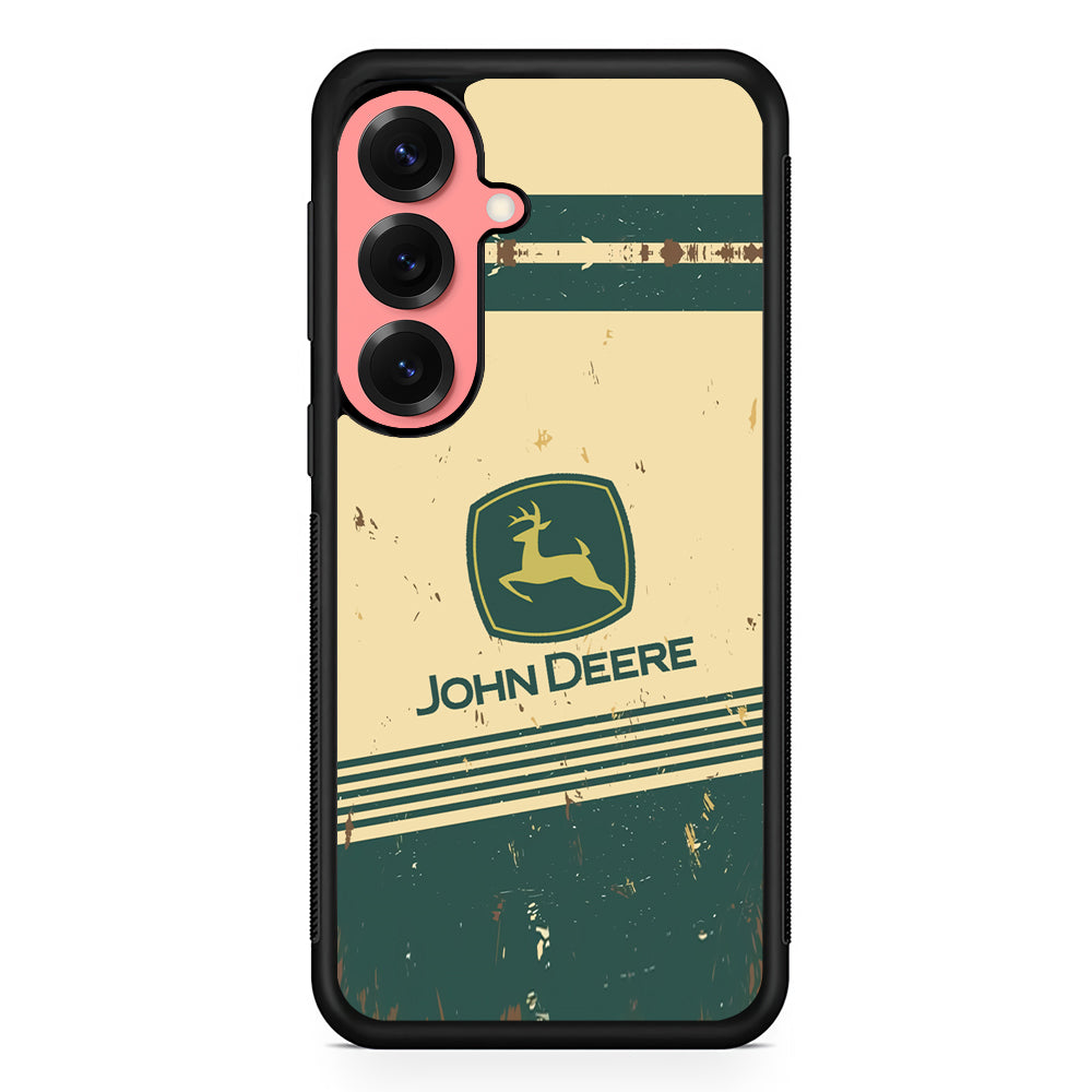 John Deere Retro Plaque Samsung Galaxy S25 Case | Slim Rubber Case for Samsung Galaxy S25