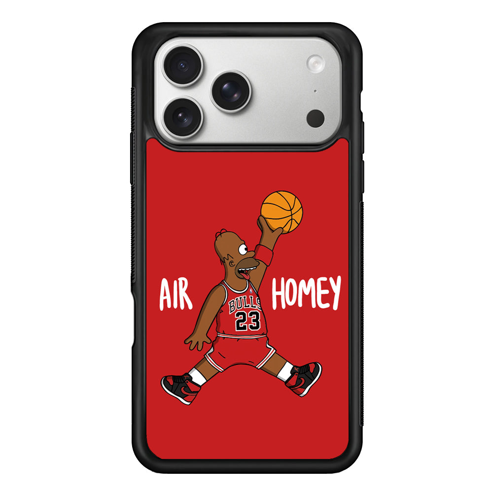 Simpson Air Homey Chicago Bulls iPhone 17 Pro Case | Slim Rubber Case for iPhone 17 Pro
