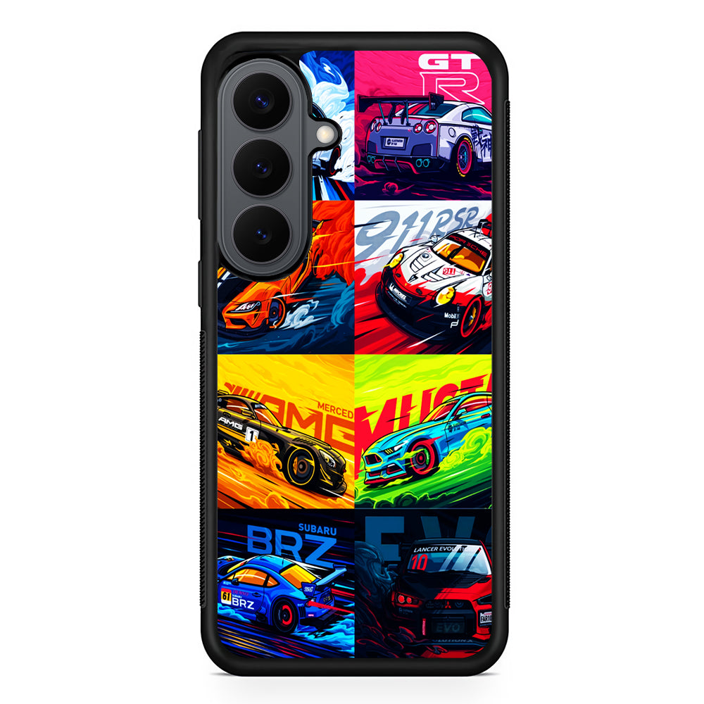 Sports Car Collection Art Samsung Galaxy S26 Plus Case | Slim Rubber Case for Samsung Galaxy S26 Plus