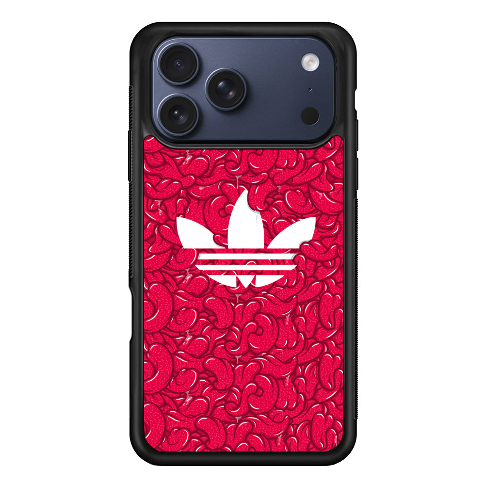 Adidas Red Tongue iPhone 17 Pro Max Case | Durable Rubber Case for iPhone 17 Pro Max