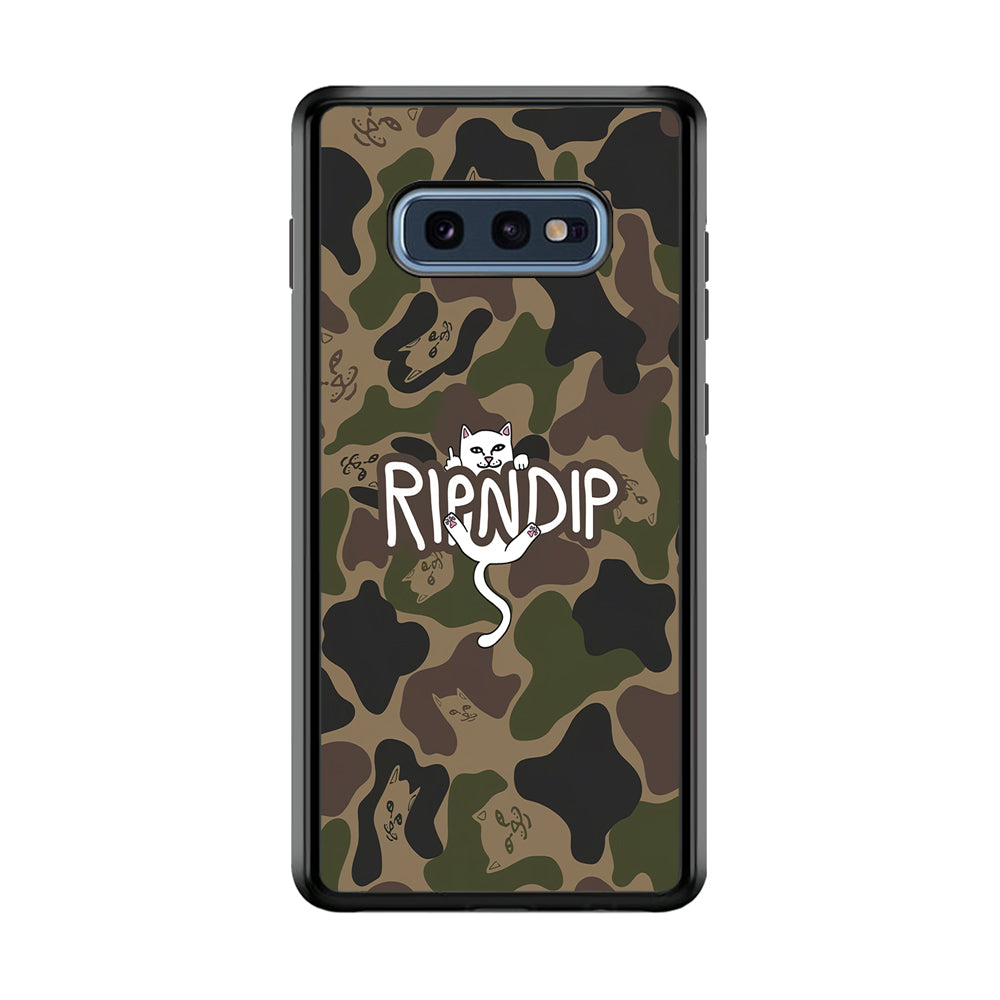 Rip N Dip Green Camo Samsung Galaxy S10E Case | Slim Rubber Case for Samsung Galaxy S10E