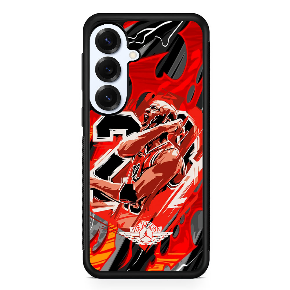 Air Jordan Flaming Spirit Samsung Galaxy S25 Plus Case | Durable Samsung Galaxy S25 Plus Phone Case