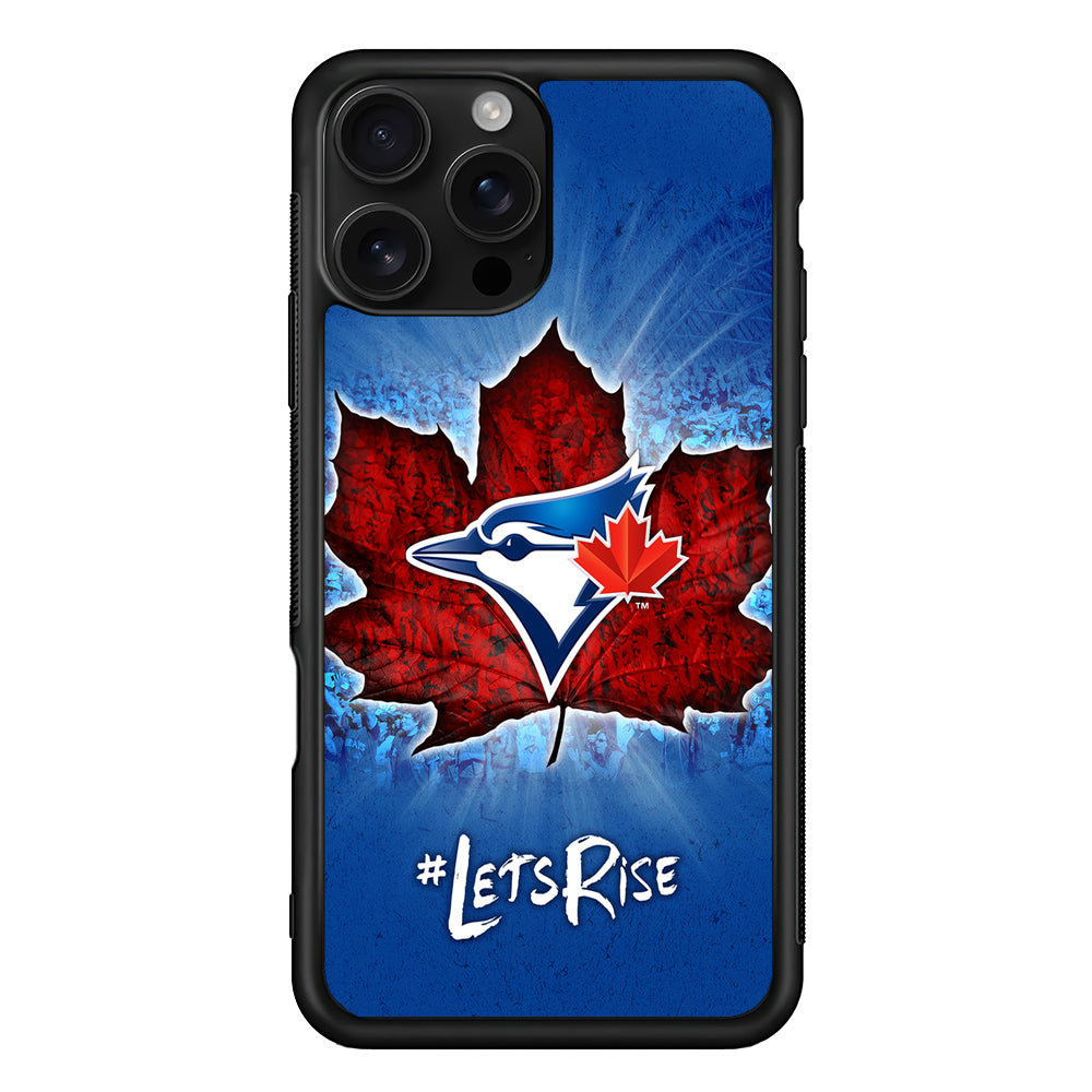 Toronto Blue Jays Lets Rise iPhone 16 Pro Case | Durable Protective Case for iPhone 16 Pro
