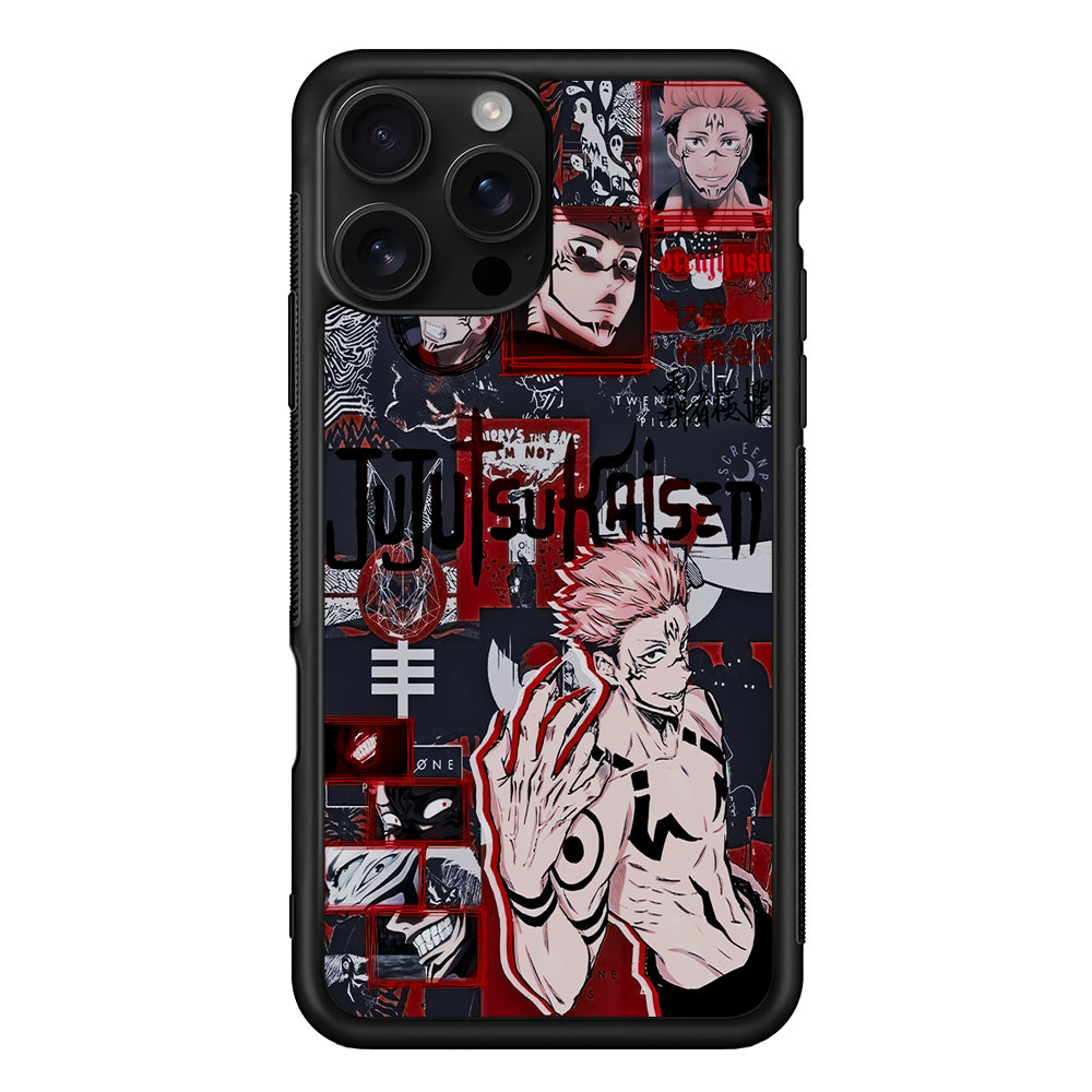 Sukuna Jujutsu Kaisen Aesthetic iPhone 16 Pro Case | Durable Protective Case for iPhone 16 Pro