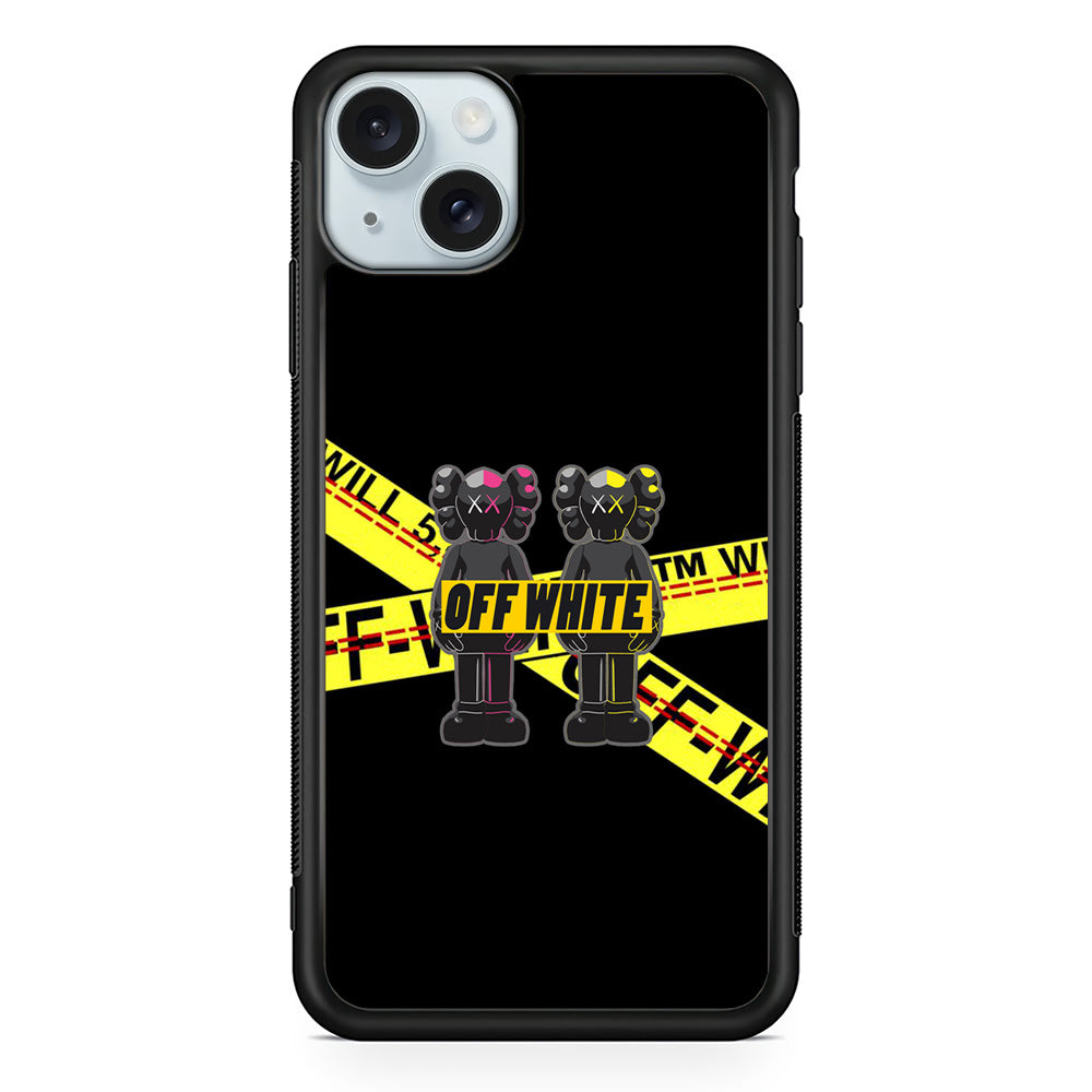 Kaws Twin Off White iPhone 14 Case | Slim Rubber Case for iPhone 14