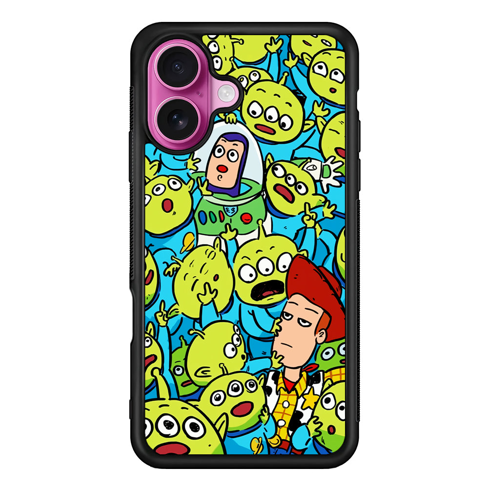Toy Story and Aliens iPhone 17 Case | Slim Protective Rubber Phone Cover