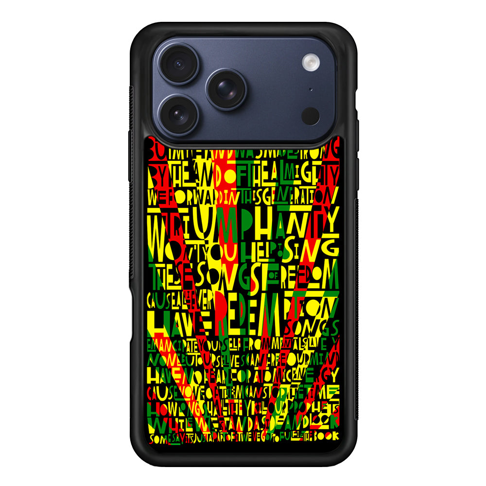 Bob Marley Redemption Song iPhone 17 Pro Max Case | Slim Protective Cover for iPhone 17 Pro Max