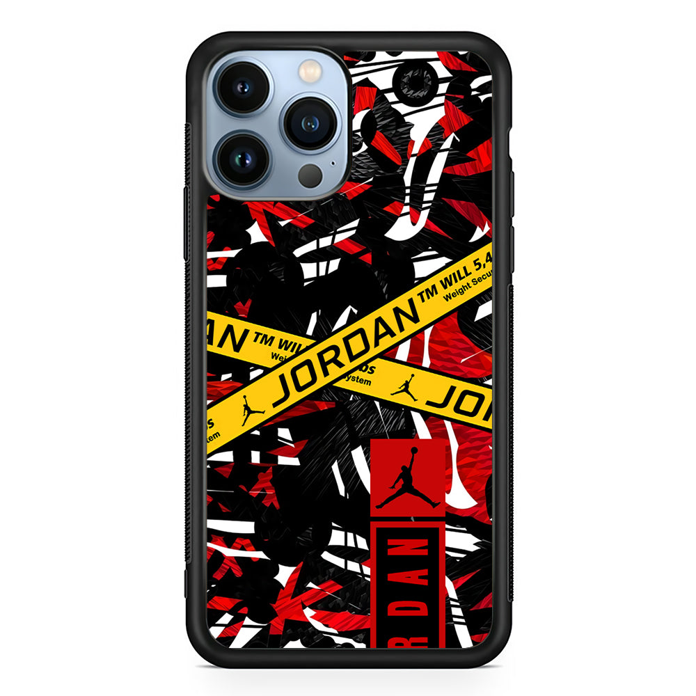 Air Jordan Abstract Camo 2D Rubber Phone Case | Slim Protective Phone Case