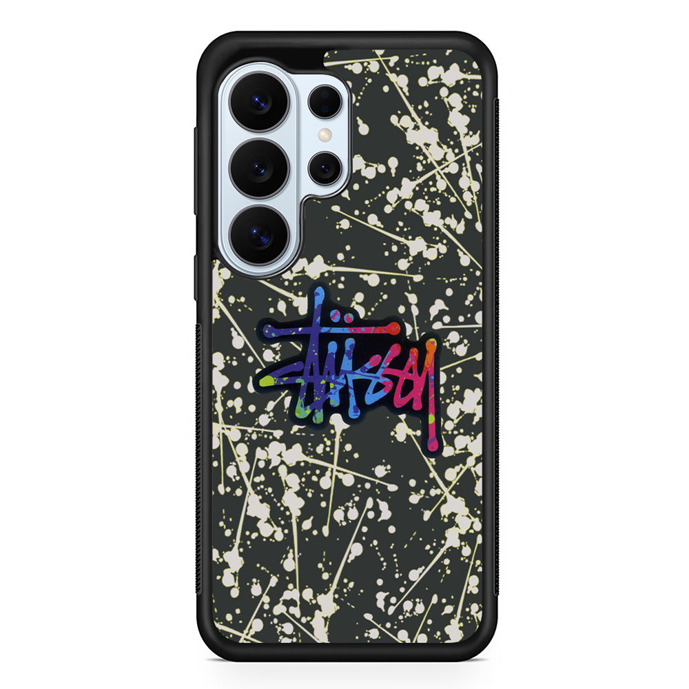Stussy Splash Grey Samsung Galaxy S26 Ultra Case | Slim Rubber Case for Samsung Galaxy S26 Ultra