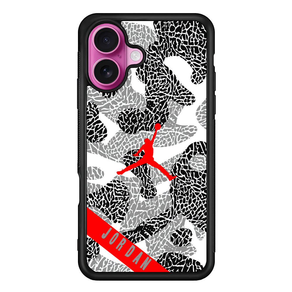 Air Jordan Absolute Patern iPhone 17 Case - Slim Rubber Case for iPhone 17