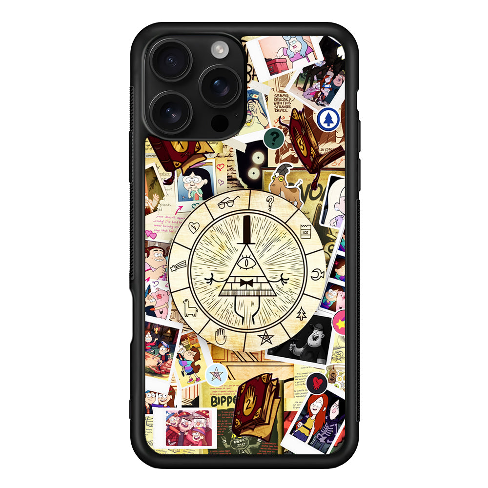 Gravity Falls Bill Cipher Wheel iPhone 16 Pro Case | Durable Protective Case for iPhone 16 Pro