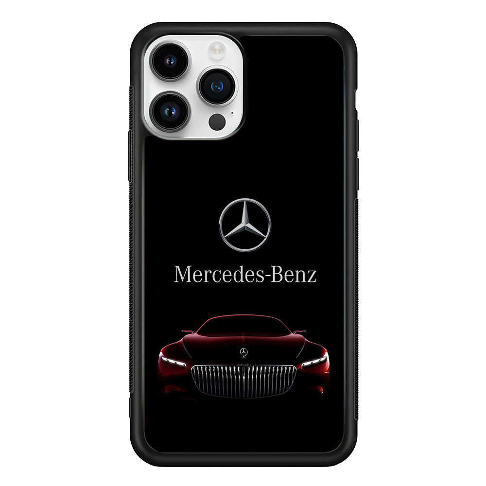 Mercedes-Benz Red Dark Aesthetic iPhone 13 Pro Case | Slim Rubber Case for iPhone 13 Pro