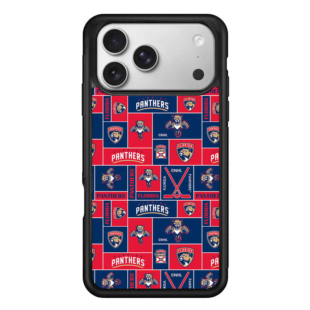 Florida Panthers Pattern iPhone 17 Pro Case | Slim Rubber Case for iPhone 17 Pro