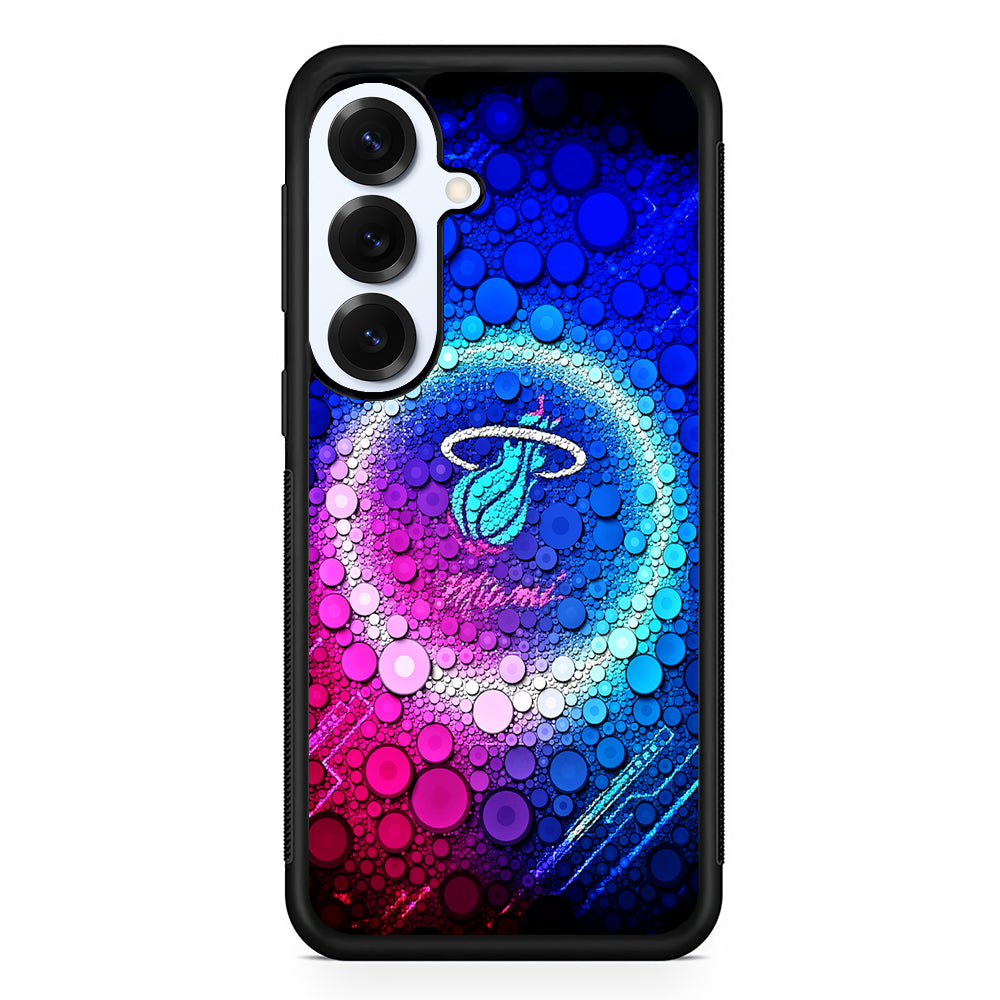 Miami Heat Bubble Samsung Galaxy S25 Plus Case | Slim Rubber Cover for Samsung Galaxy S25 Plus