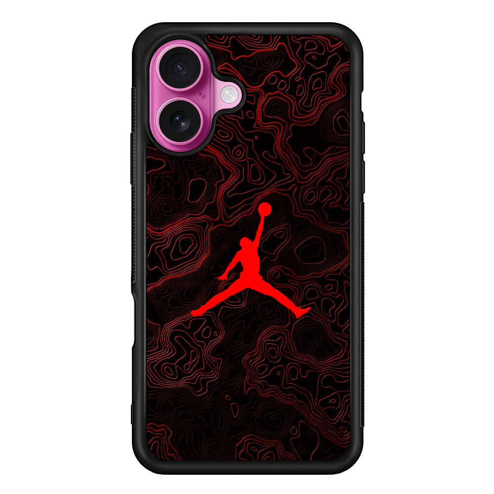 Air Jordan Logo Abstract Line iPhone 17 Case - Slim Rubber Case for iPhone 17