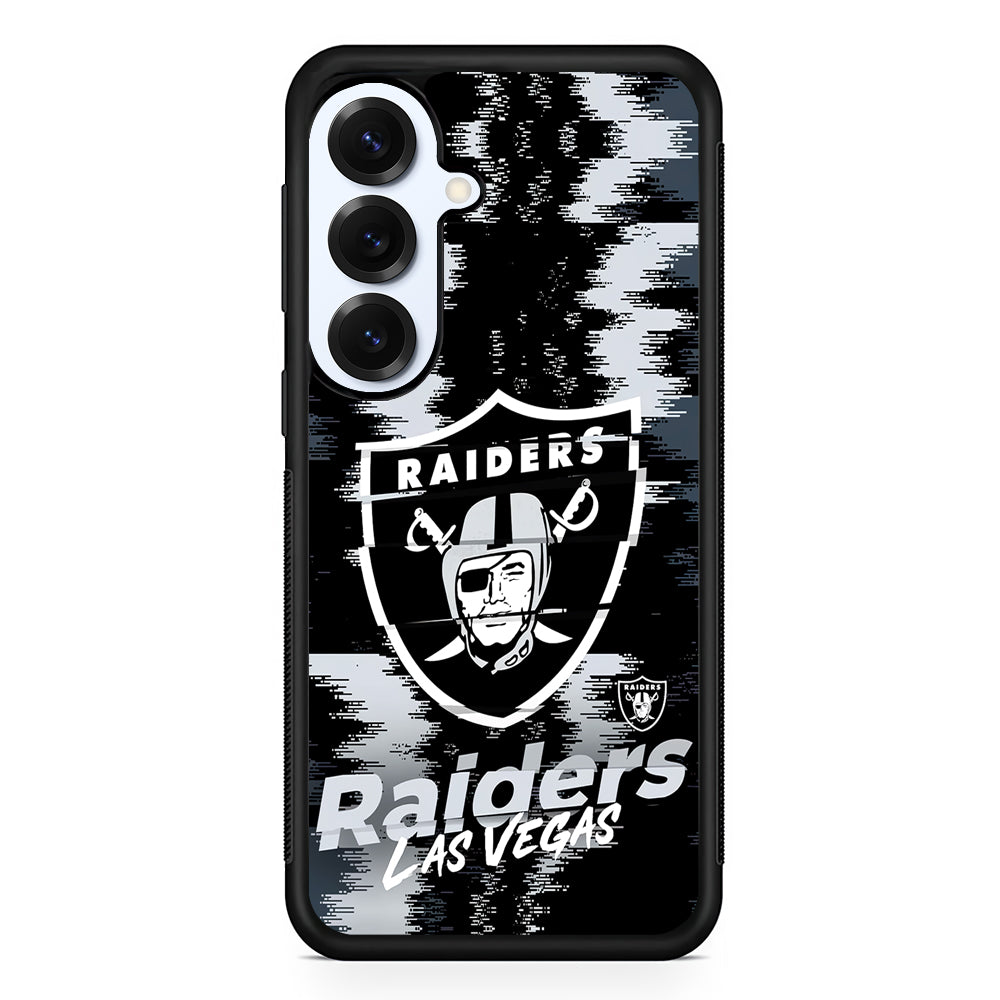 Las Vegas Raiders Abstract Color Samsung Galaxy S25 Plus Case | Slim Rubber Cover for Samsung Galaxy S25 Plus