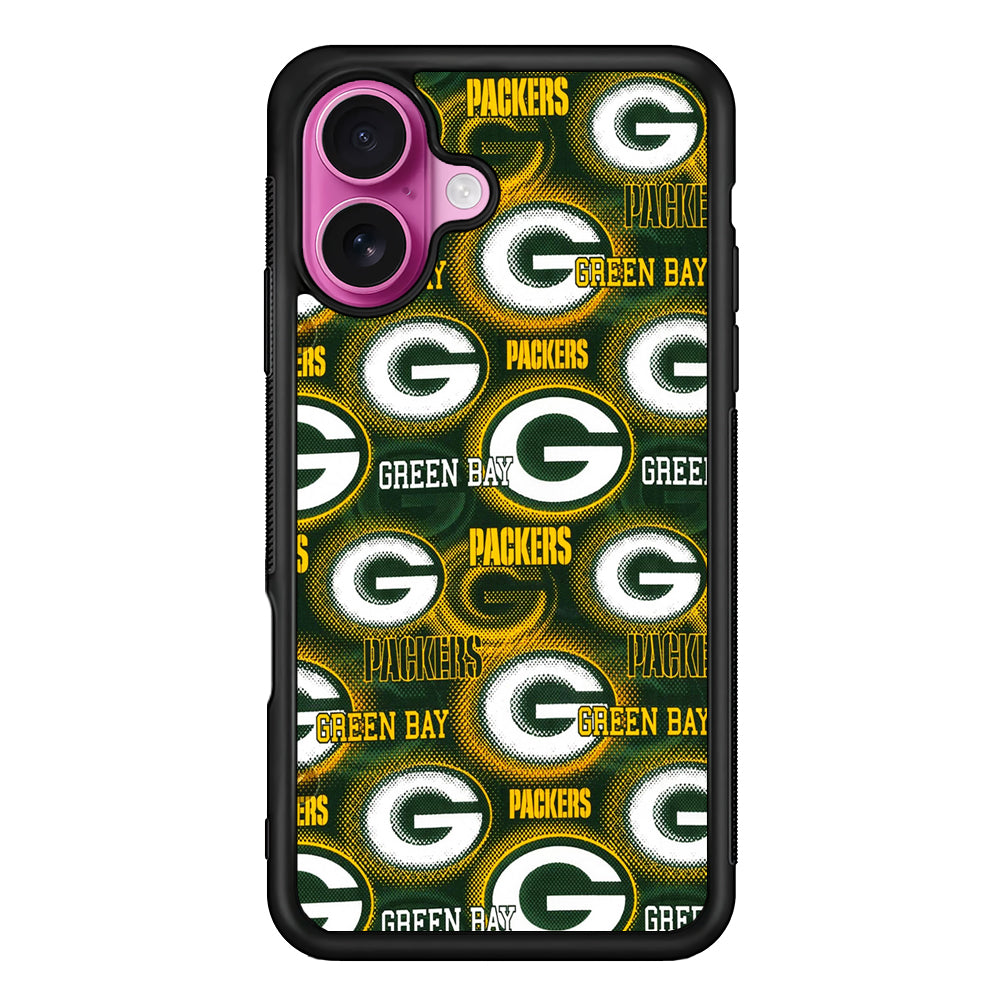 Green Bay Packers Pattern iPhone 17 Case | Slim Protective Rubber Phone Cover