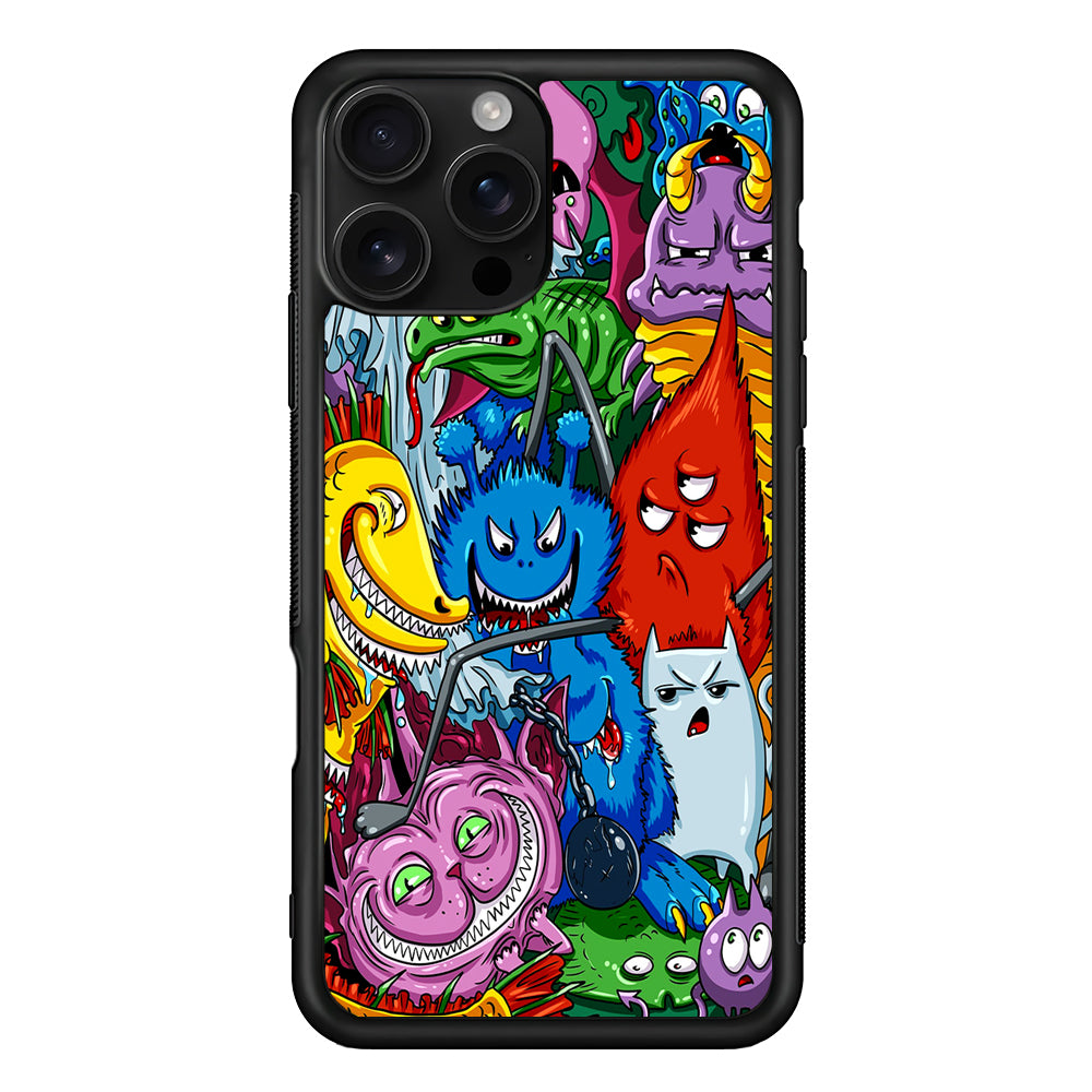 Monster Graffiti Character iPhone 16 Pro Case | Durable Protective Case for iPhone 16 Pro