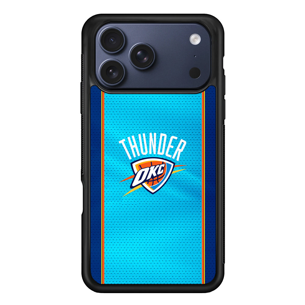 Oklahoma City Thunder Pattern iPhone 17 Pro Max Case | Slim Protective Cover for iPhone 17 Pro Max