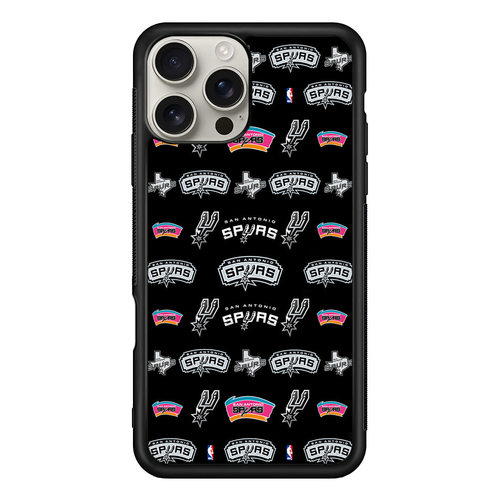 San Antonio Spurs Pattern iPhone 16 Pro Max Case | Stylish Protective Case for iPhone 16 Pro Max