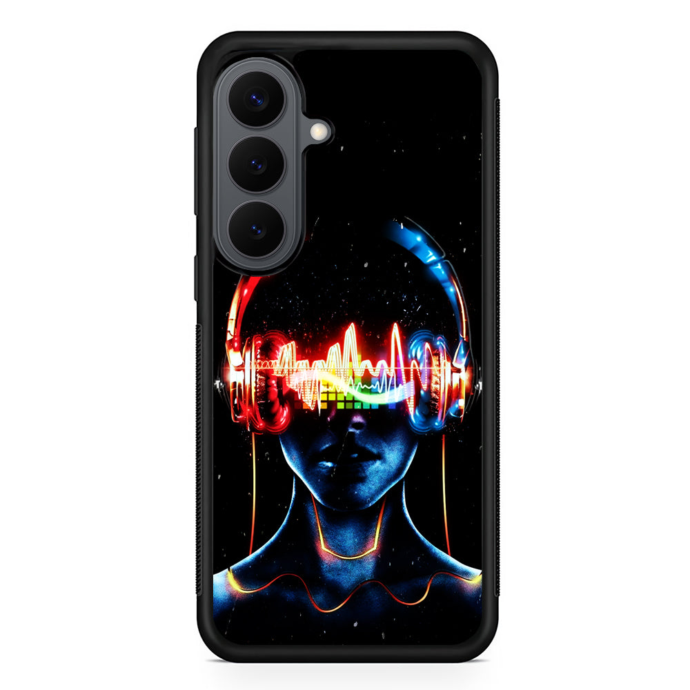 DJ Women Digital Music Art Samsung Galaxy S26 Plus Case | Slim Rubber Case for Samsung Galaxy S26 Plus