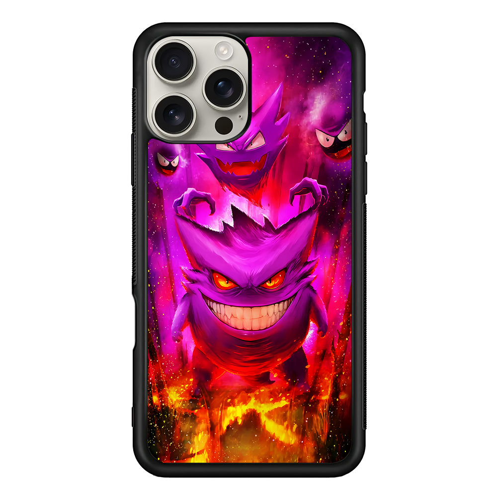 Pokemon Ghost Type Gengar iPhone 16 Pro Max Case | Stylish Protective Case for iPhone 16 Pro Max