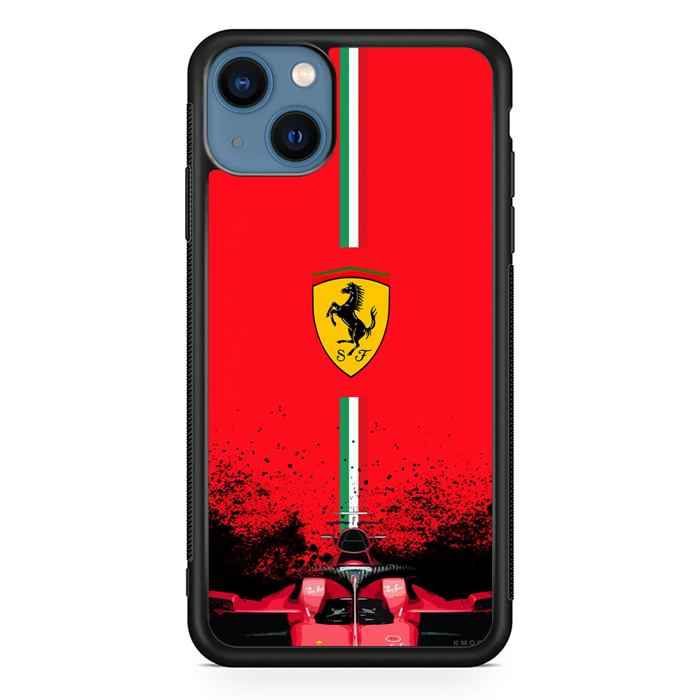 Ferrari Luxury Car Logo iPhone 15 Case | Slim Rubber Case for iPhone 15