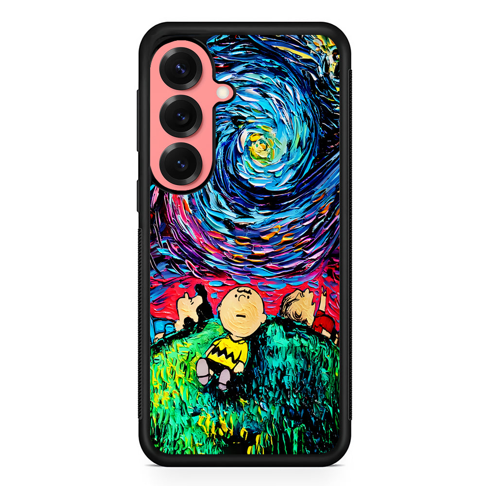 Charlie Friends Starry Night Samsung Galaxy S25 Case | Protective Case for Samsung Galaxy S25