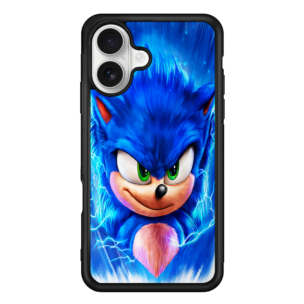 Sonic The Hedgehog iPhone 16 Plus Case | Durable Protective Rubber Cover