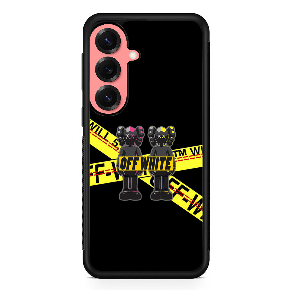 Kaws Twin Off White Samsung Galaxy S25 Case | Slim Rubber Case for Samsung Galaxy S25