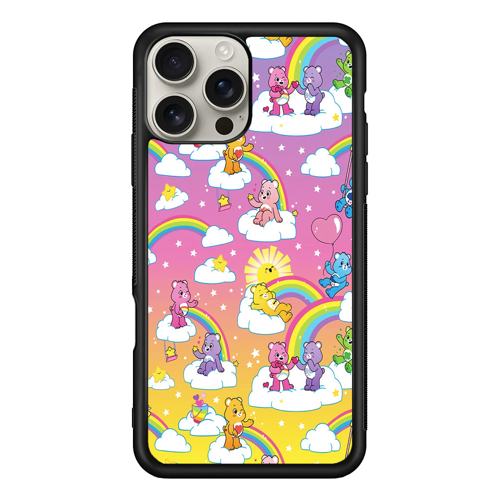 Care Bear Rainbow Pastel Trippy iPhone 16 Pro Max Case | Stylish Protective Case for iPhone 16 Pro Max