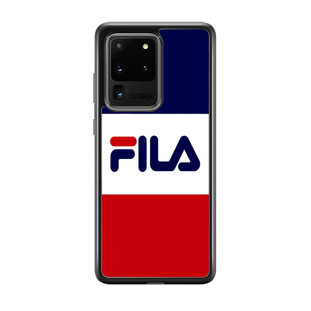 Fila Three Colors Samsung Galaxy S20 Ultra Case | Slim Rubber Case for Samsung Galaxy S20 Ultra