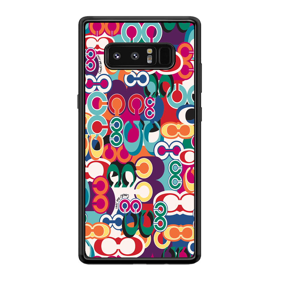 Coach Colorful Samsung Galaxy Note 8 Case | Slim Rubber Case for Samsung Galaxy Note 8