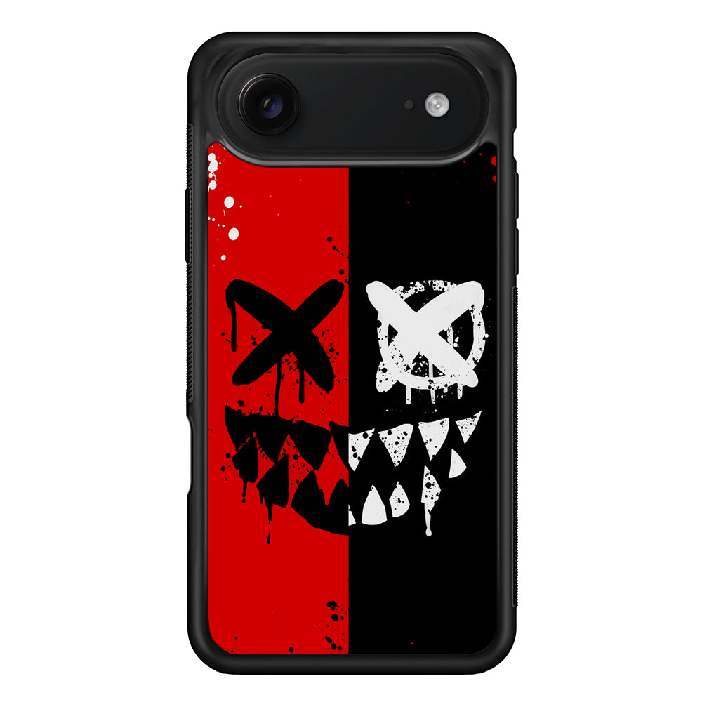 Bad Smiley Face Red Black iPhone 17 Air Case | Protective Case for iPhone 17 Air